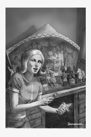 Case of the Curious Collection Print of Cover Sketch