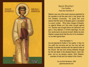 St. Stephen Laminated Icon